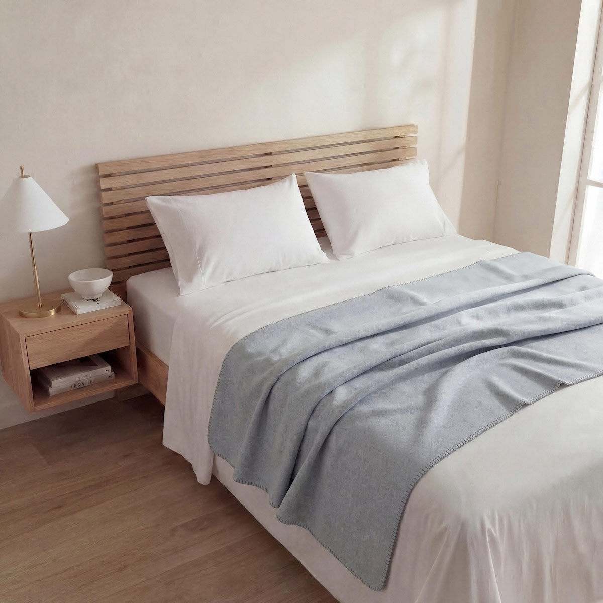 FRAZADA RIPLEY HOME MELANGE 1.5 PLAZAS GRIS - 1
