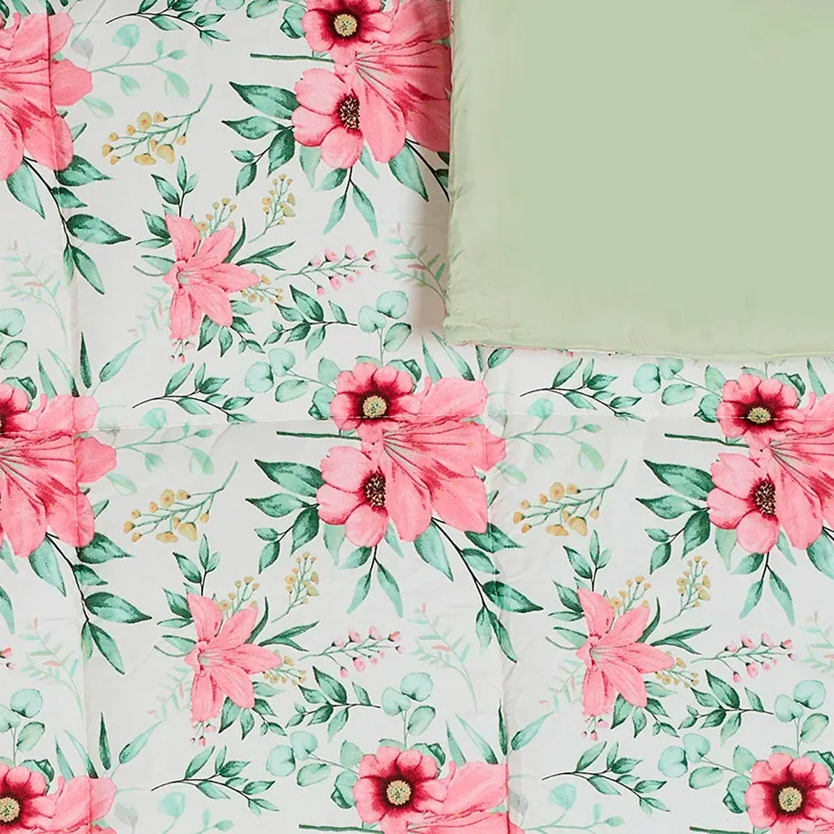 PLUMÓN RIPLEY HOME MICROFIBRA 1.5 PLAZAS FLORES ROSA - 2