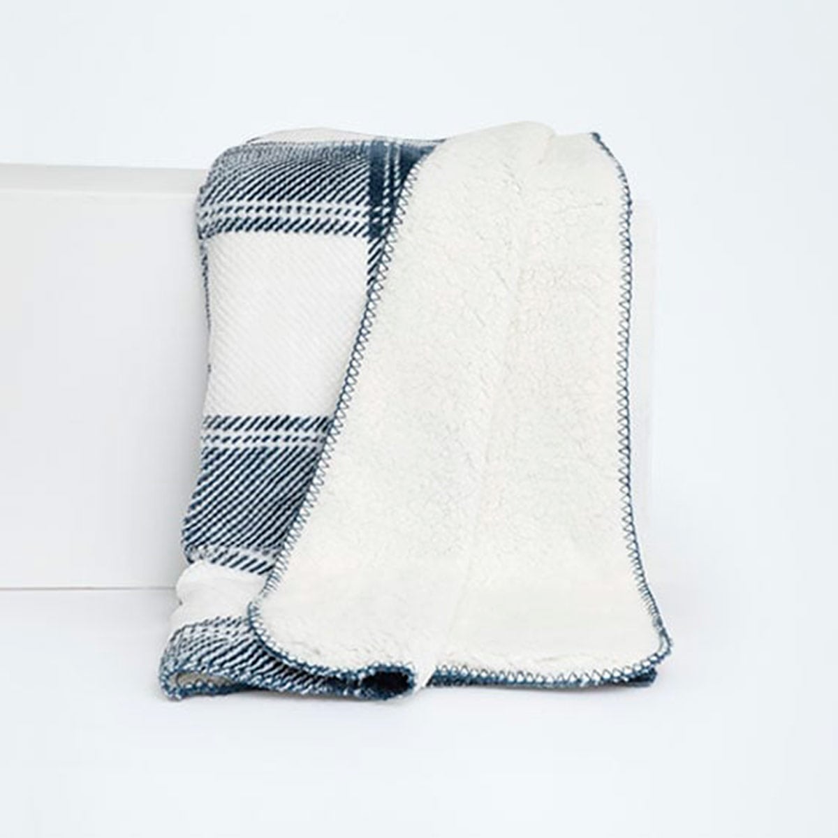 MANTA RIPLEY HOME WAFFLE SHERPA ESCOCES AZUL - 1