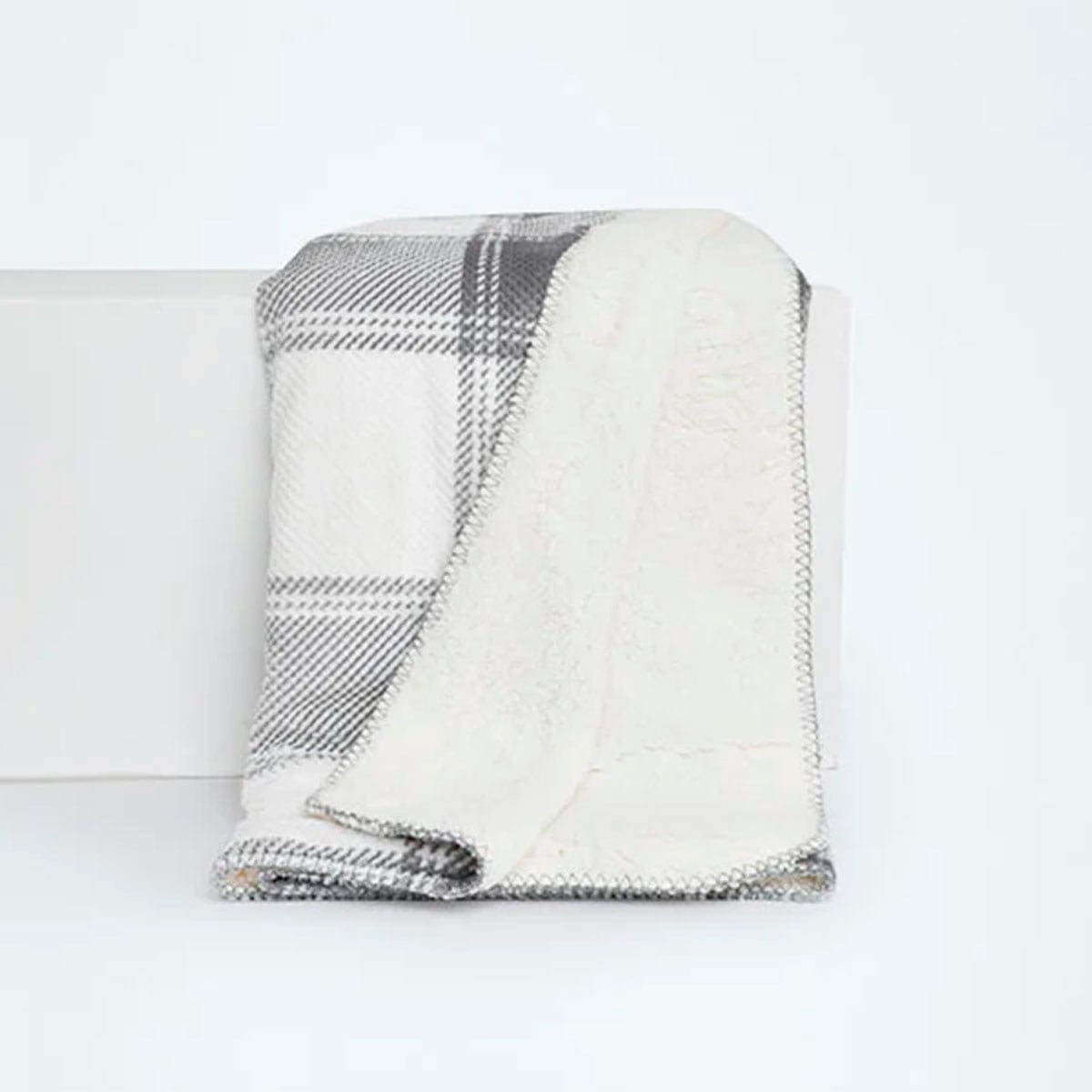 MANTA RIPLEY HOME WAFFLE SHERPA ESCOCES GRIS - 1