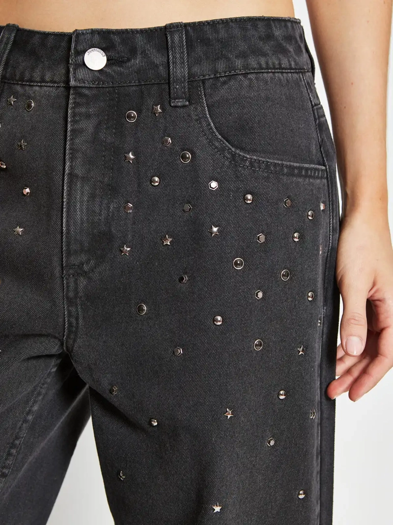 JEANS MUJER BARBADOS ALGODÓN CORTES EMBELLISH - 4