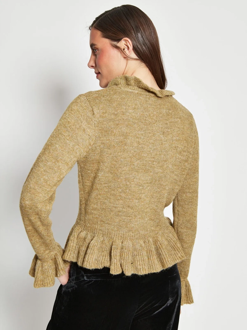 SWEATER MUJER MARQUIS CUELLO RUFFLES - 2