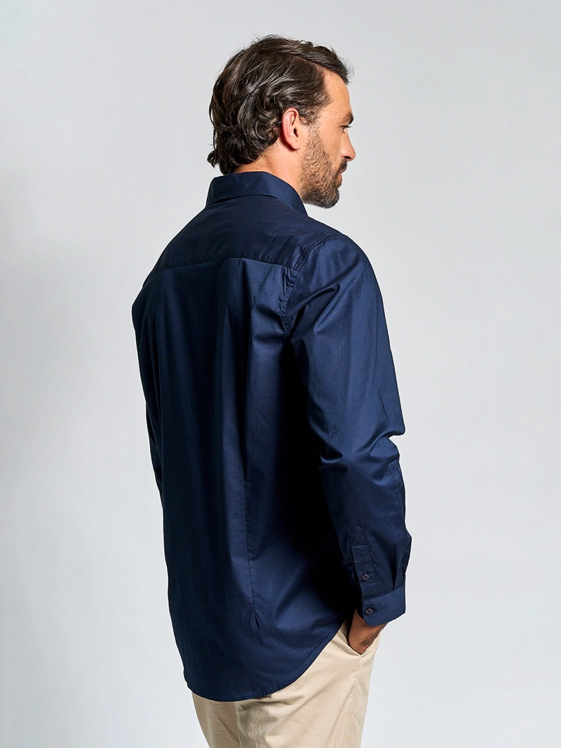CAMISA HOMBRE SPAVALDI ALGODÓN MANGA LARGA POPLIN - 2
