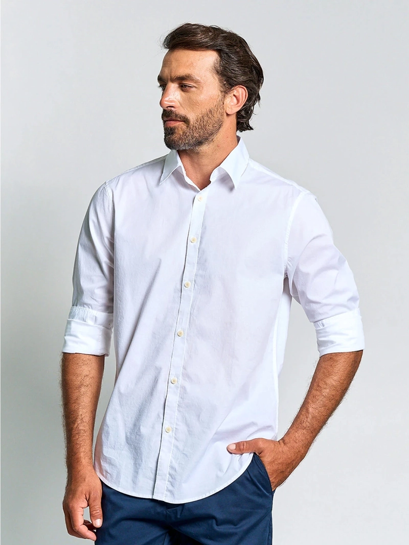 CAMISA HOMBRE SPAVALDI ALGODÓN MANGA LARGA POPLIN - 2