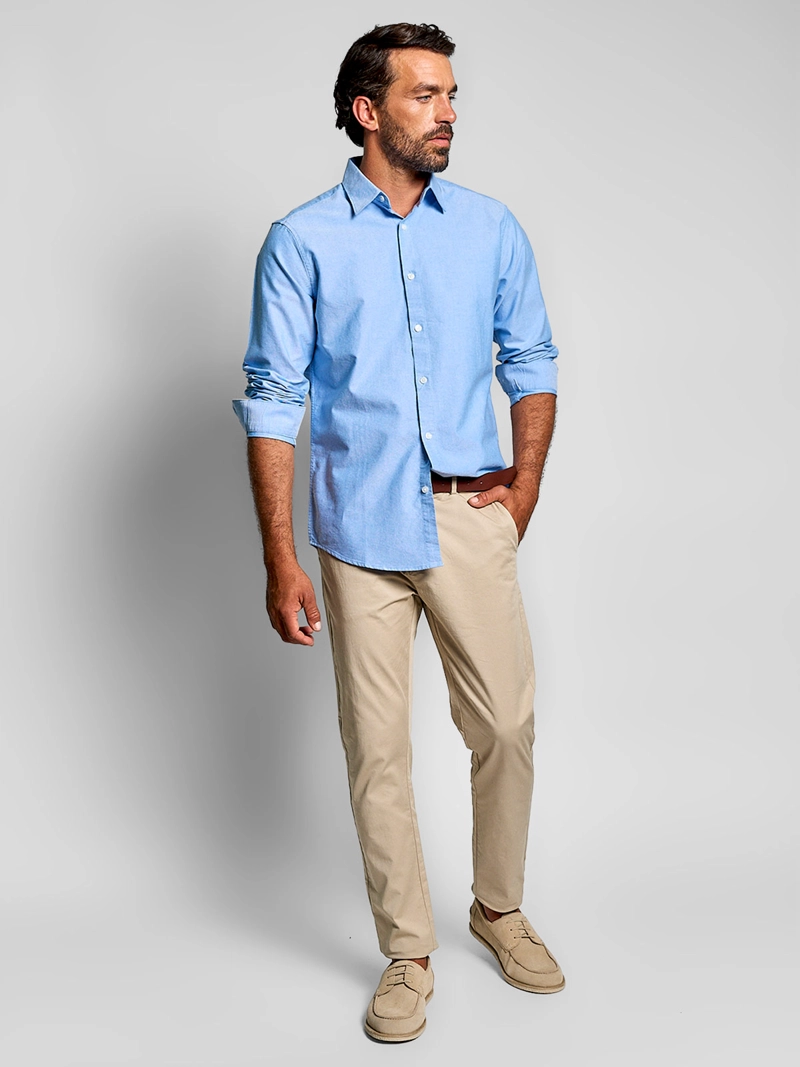 CAMISA HOMBRE SPAVALDI ALGODÓN MANGA LARGA - 4