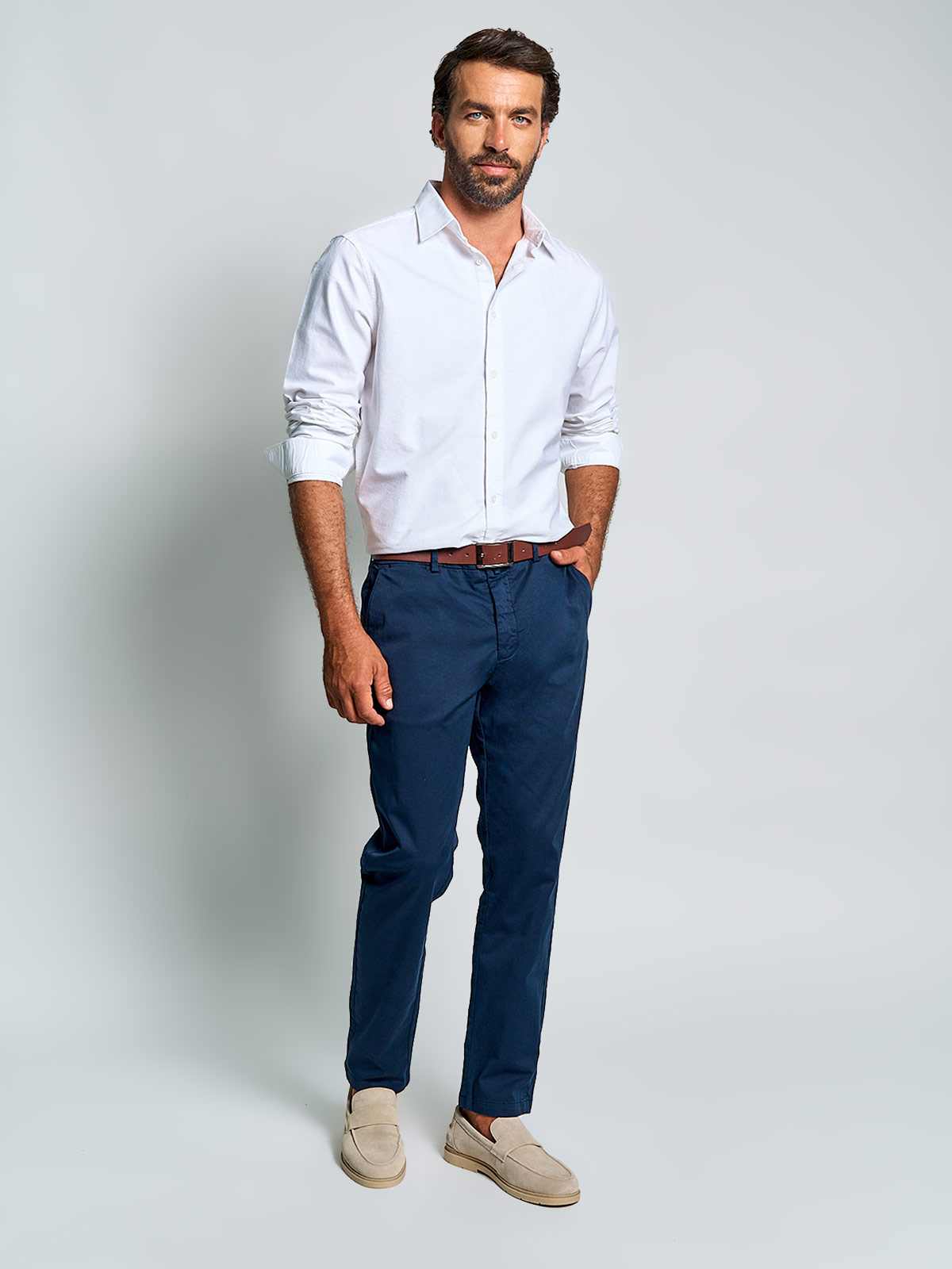 CAMISA HOMBRE SPAVALDI ALGODÓN MANGA LARGA - 4