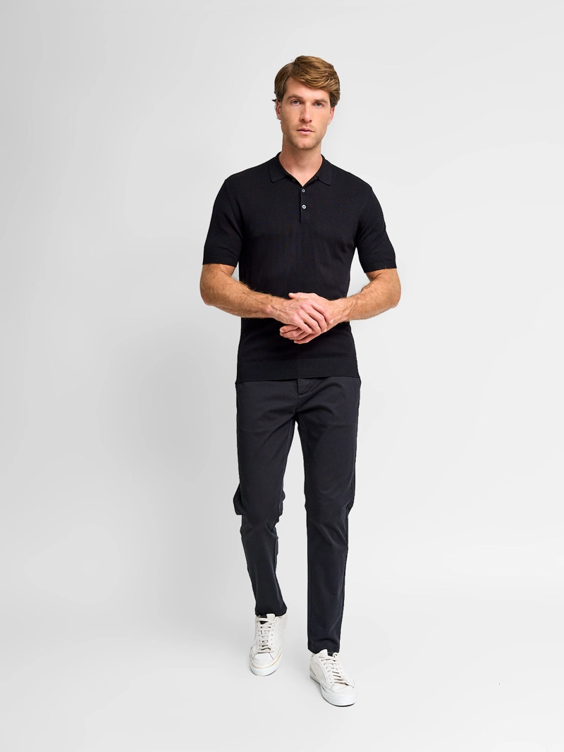 POLERA HOMBRE SPAVALDI CUELLO POLO MANGA CORTA TEJIDA - 4