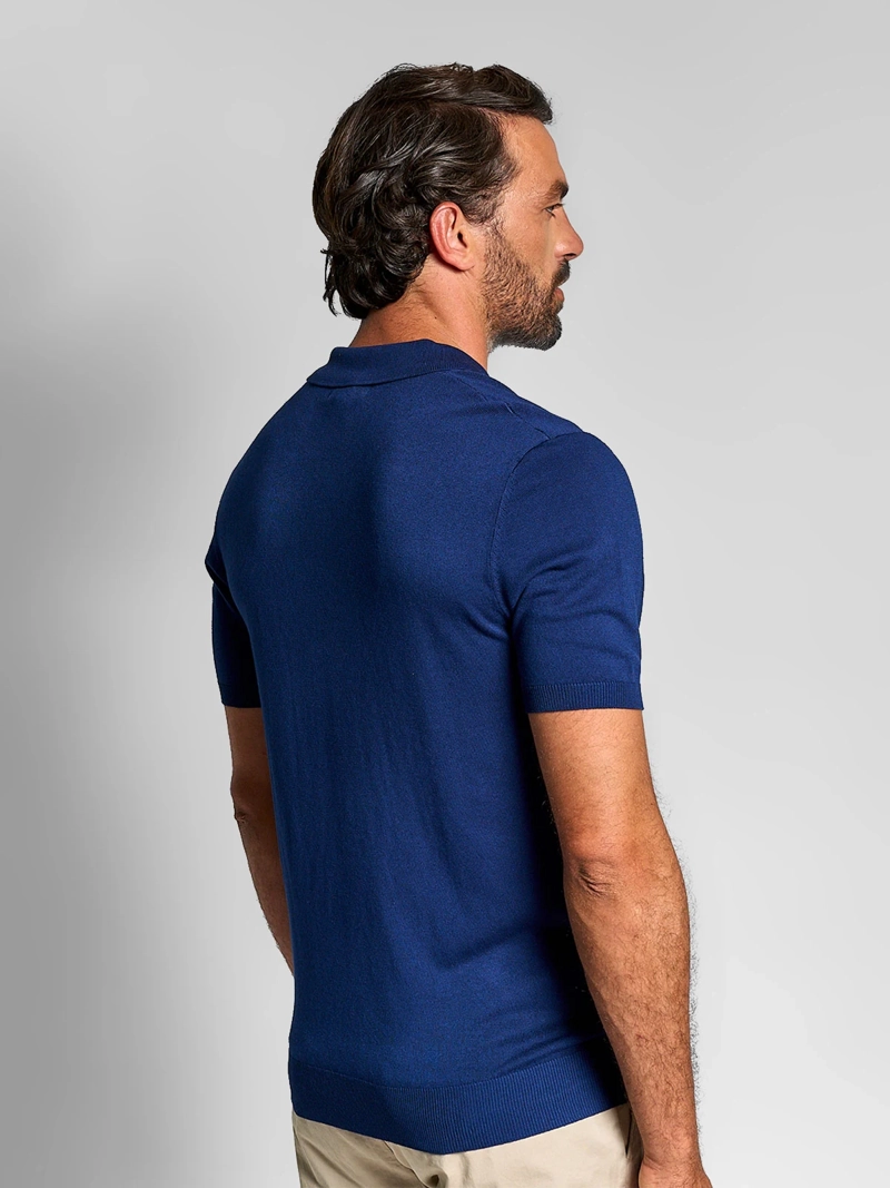 POLERA HOMBRE SPAVALDI CUELLO POLO MANGA CORTA TEJIDA - 2