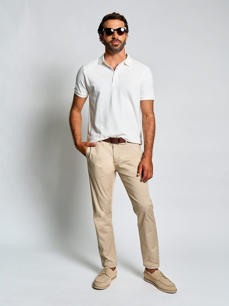 POLERA HOMBRE SPAVALDI ALGODÓN MANGA CORTA PIQUÉ - 4