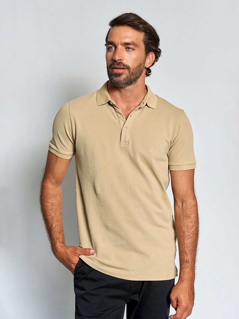 POLERA HOMBRE SPAVALDI ALGODÓN MANGA CORTA PIQUÉ - 1
