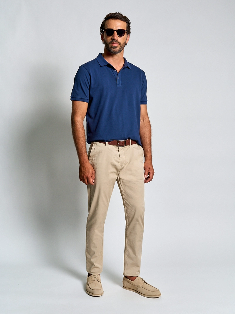 POLERA HOMBRE SPAVALDI ALGODÓN MANGA CORTA PIQUÉ - 4