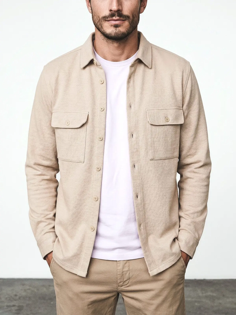 POLERA HOMBRE SPAVALDI ALGODÓN MANGA CORTA