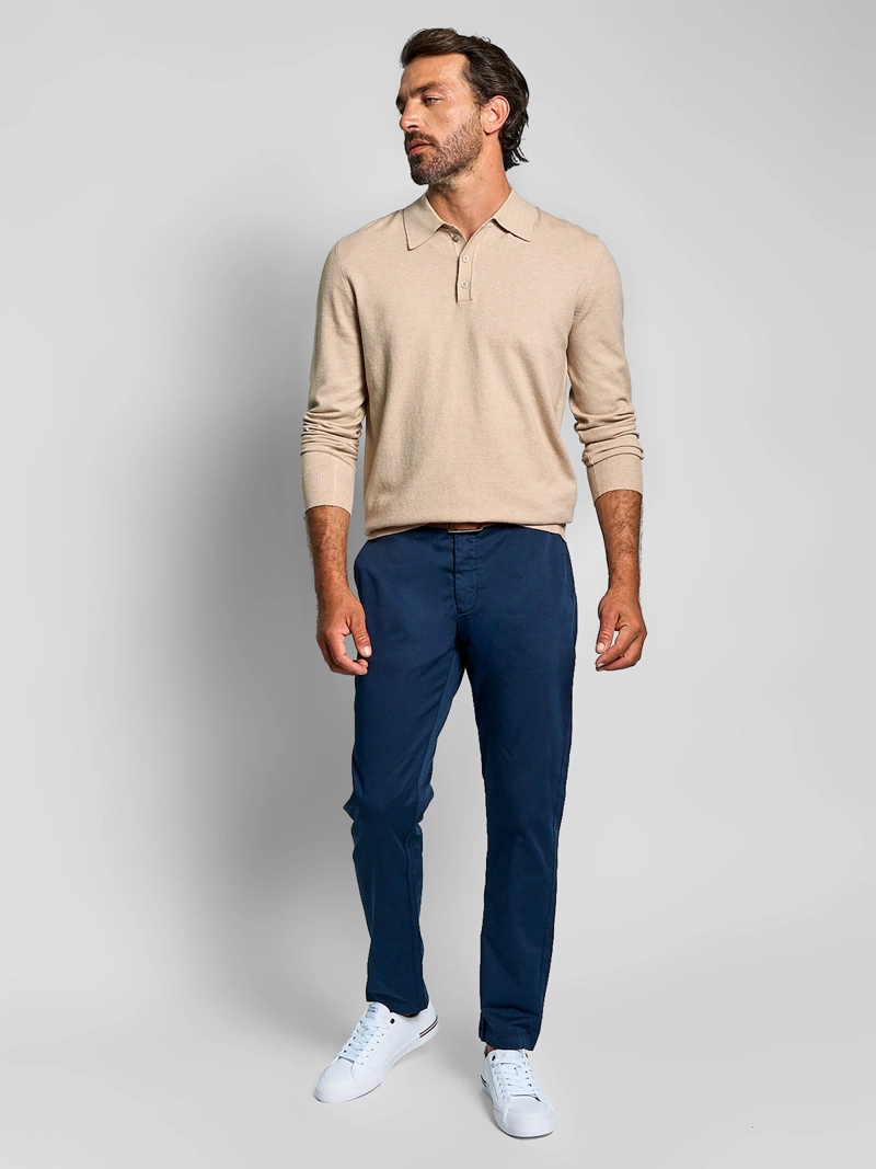 SWEATER HOMBRE SPAVALDI CUELLO POLO BOTONES - 5