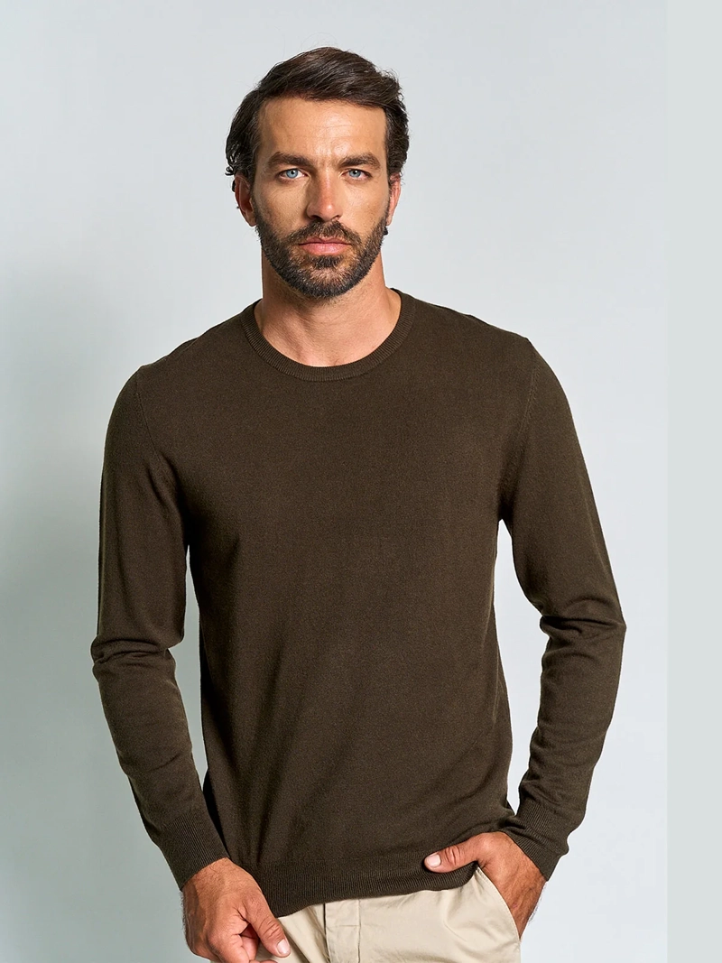 SWEATER HOMBRE SPAVALDI CUELLO REDONDO - 1