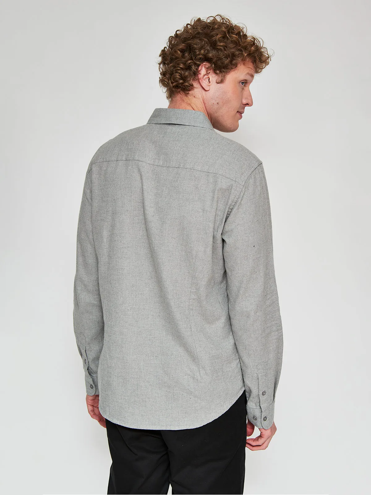 CAMISA HOMBRE SPAVALDI ALGODÓN MANGA LARGA FRANELA - 2