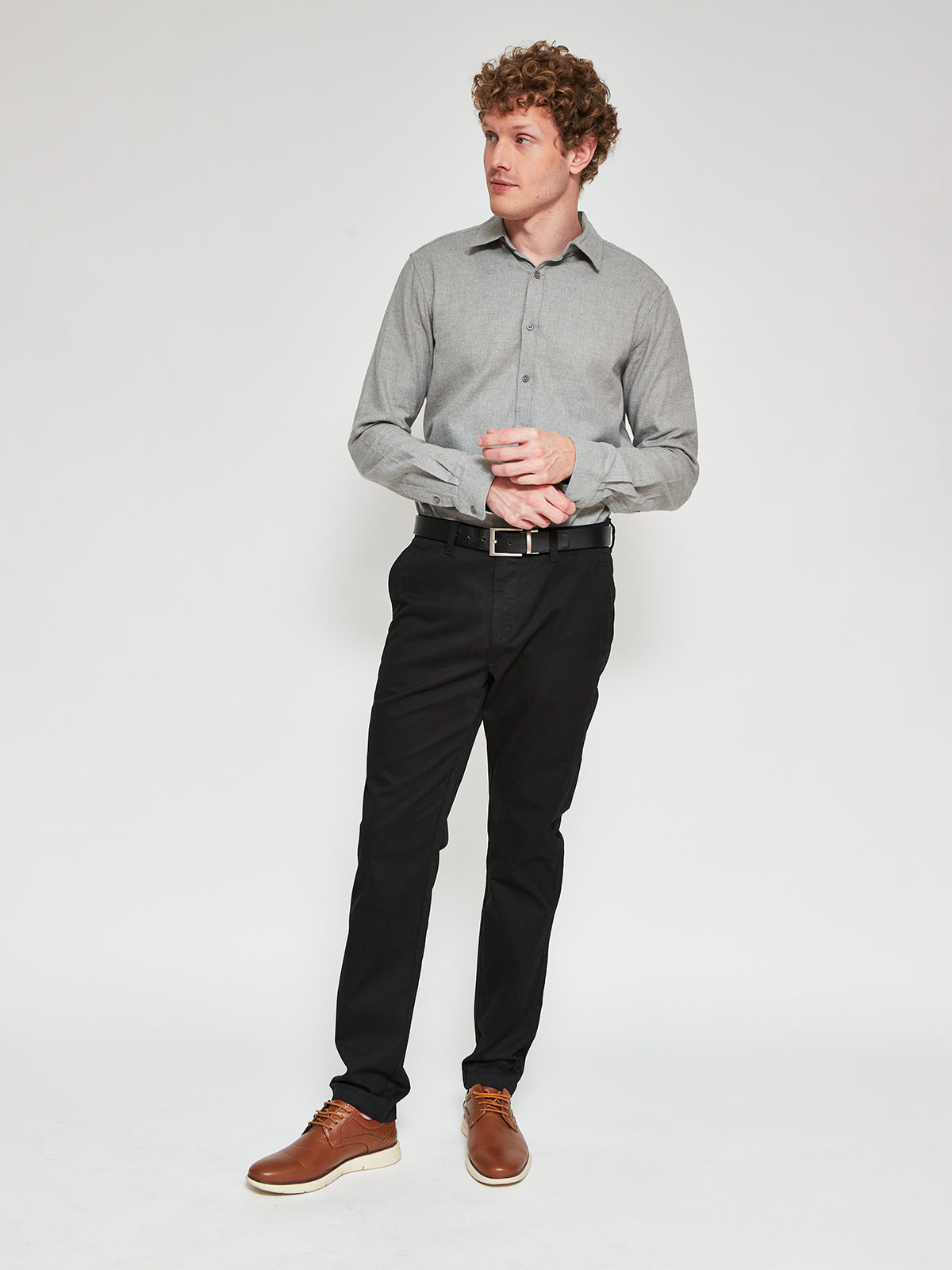 CAMISA HOMBRE SPAVALDI ALGODÓN MANGA LARGA FRANELA - 4