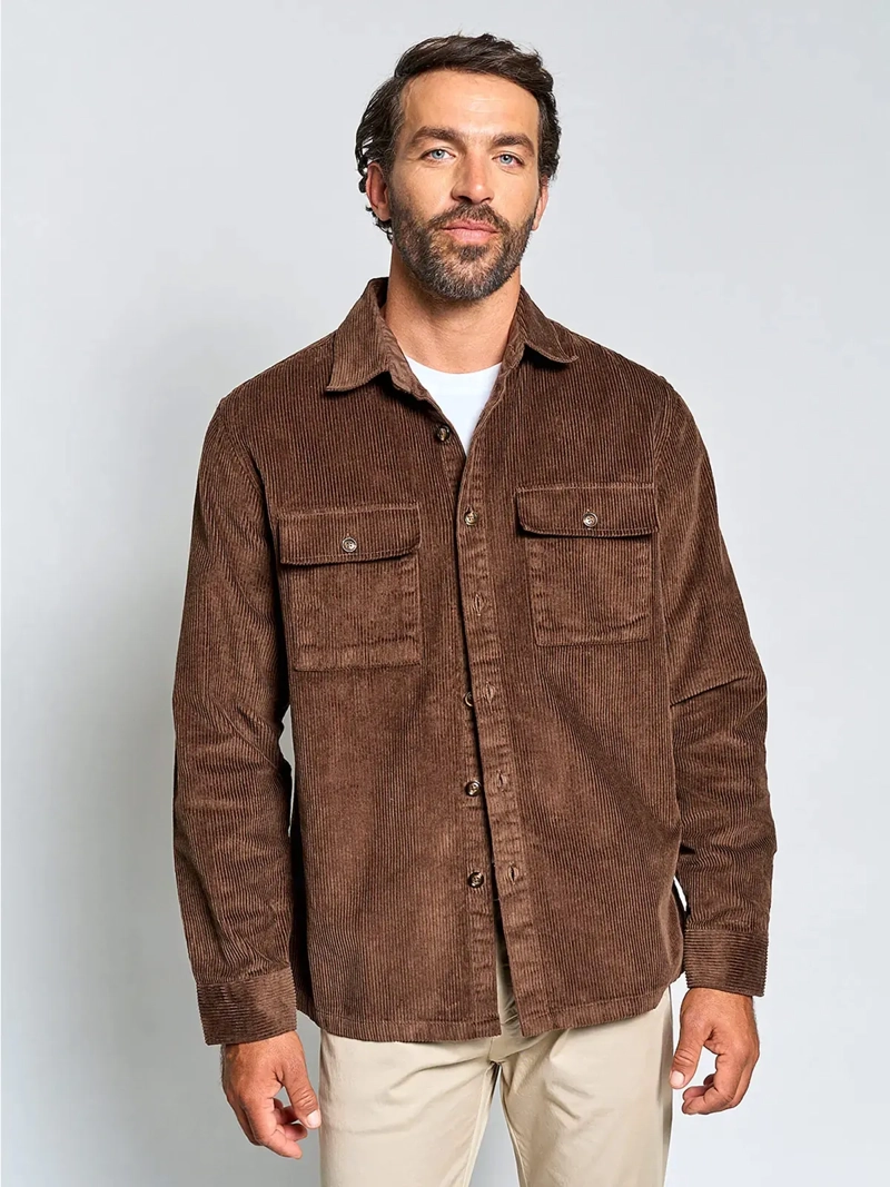 SOBRECAMISA HOMBRE SPAVALDI ALGODÓN COTELÉ - 2