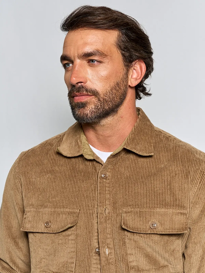 SOBRECAMISA HOMBRE SPAVALDI ALGODÓN COTELÉ - 3