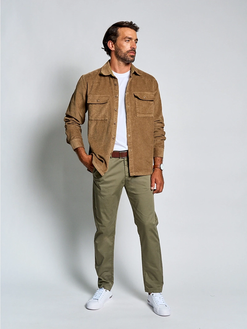 SOBRECAMISA HOMBRE SPAVALDI ALGODÓN COTELÉ - 4