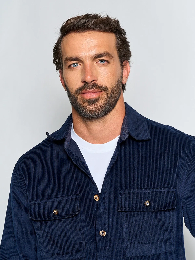 SOBRECAMISA HOMBRE SPAVALDI ALGODÓN COTELÉ - 3