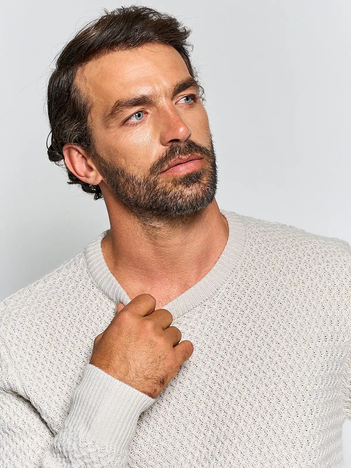SWEATER HOMBRE SPAVALDI CUELLO REDONDO TRENZADO - 3