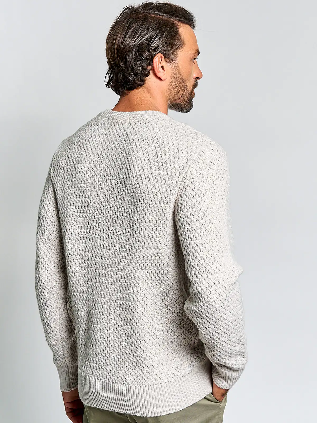 SWEATER HOMBRE SPAVALDI CUELLO REDONDO TRENZADO - 2