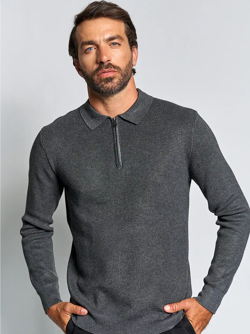 SWEATER HOMBRE SPAVALDI HALF ZIPPER - 1