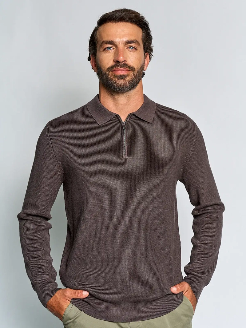 SWEATER HOMBRE SPAVALDI HALF ZIPPER - 1