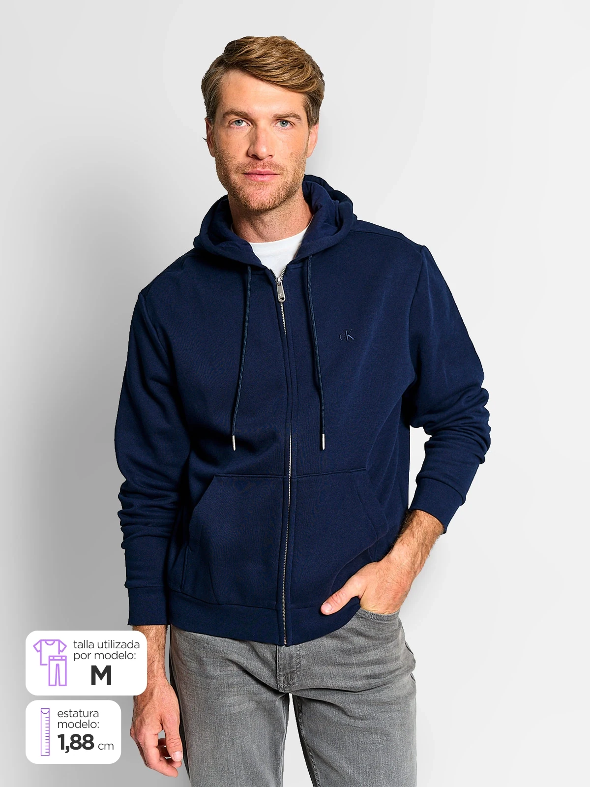 POLERÓN HOMBRE CALVIN KLEIN ALGODÓN  - 1