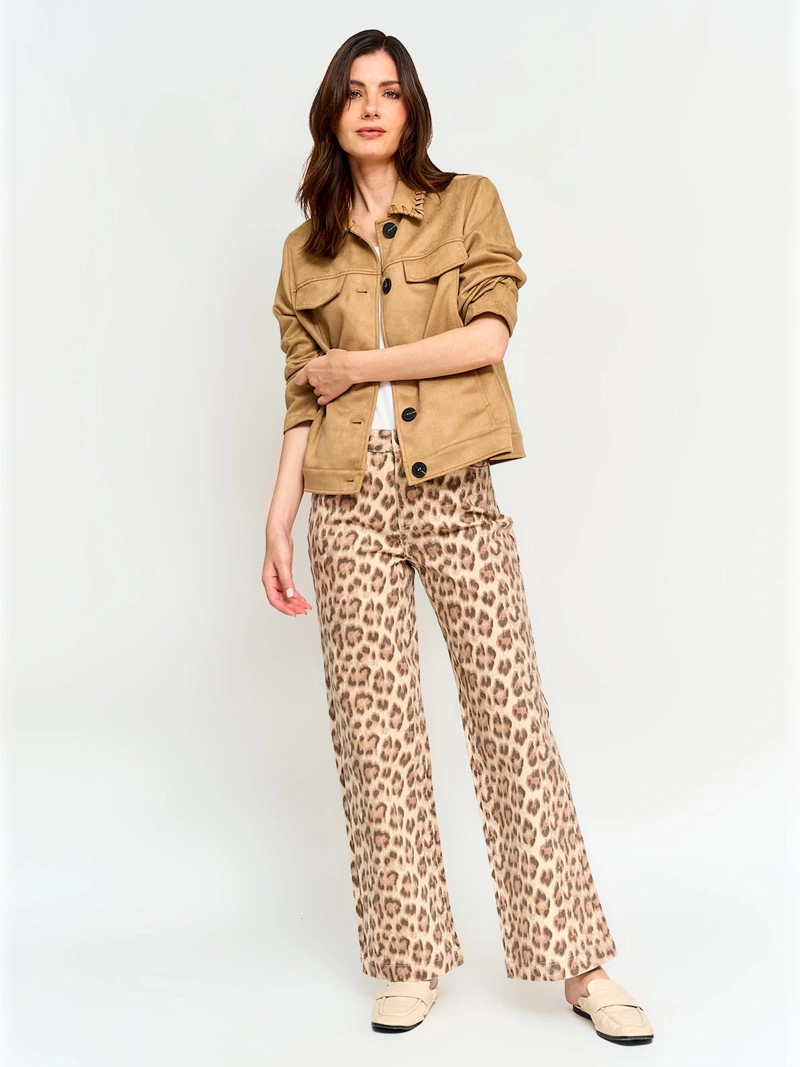CHAQUETA MUJER AZIZ CORTA TIPO SUEDE - 4