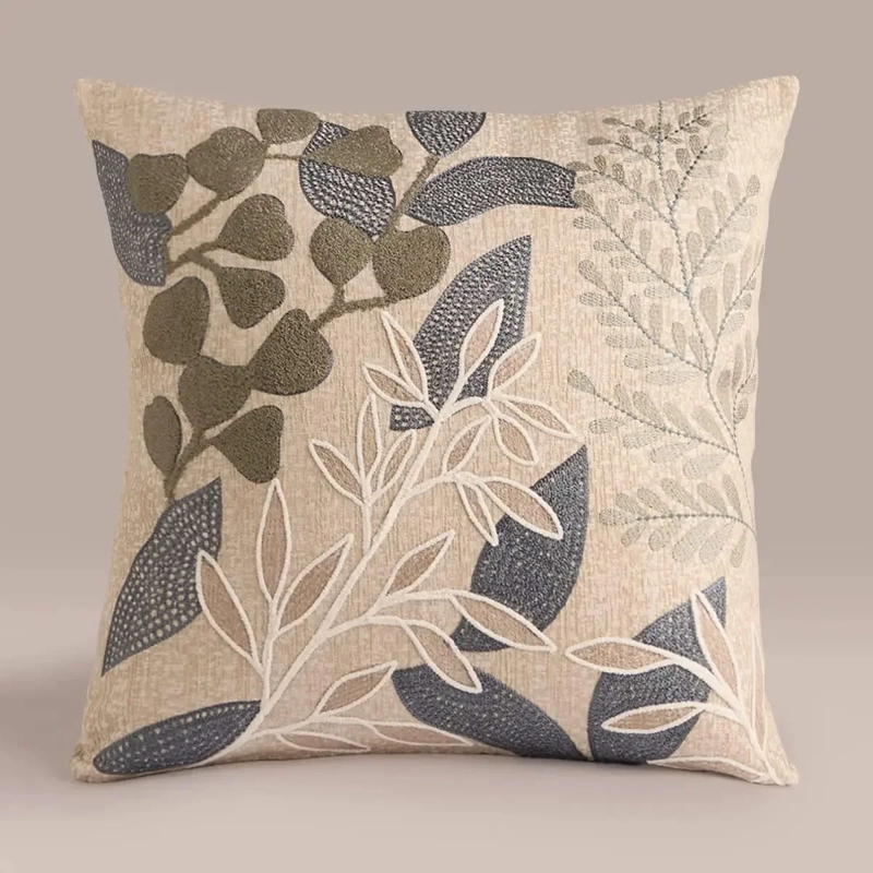 COJÍN RIPLEY HOME HOJAS 45X45 CM  - 1