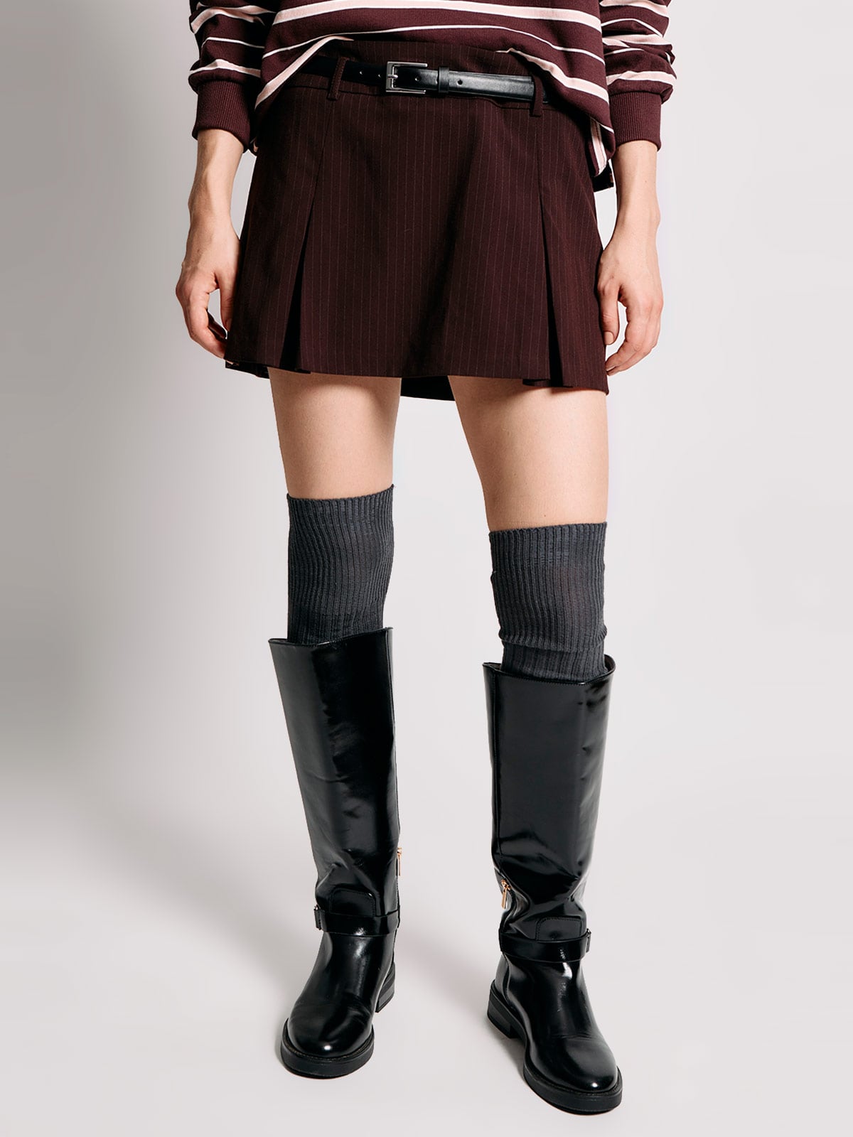 FALDA SHORT MUJER INDEX TABLEADA - 3