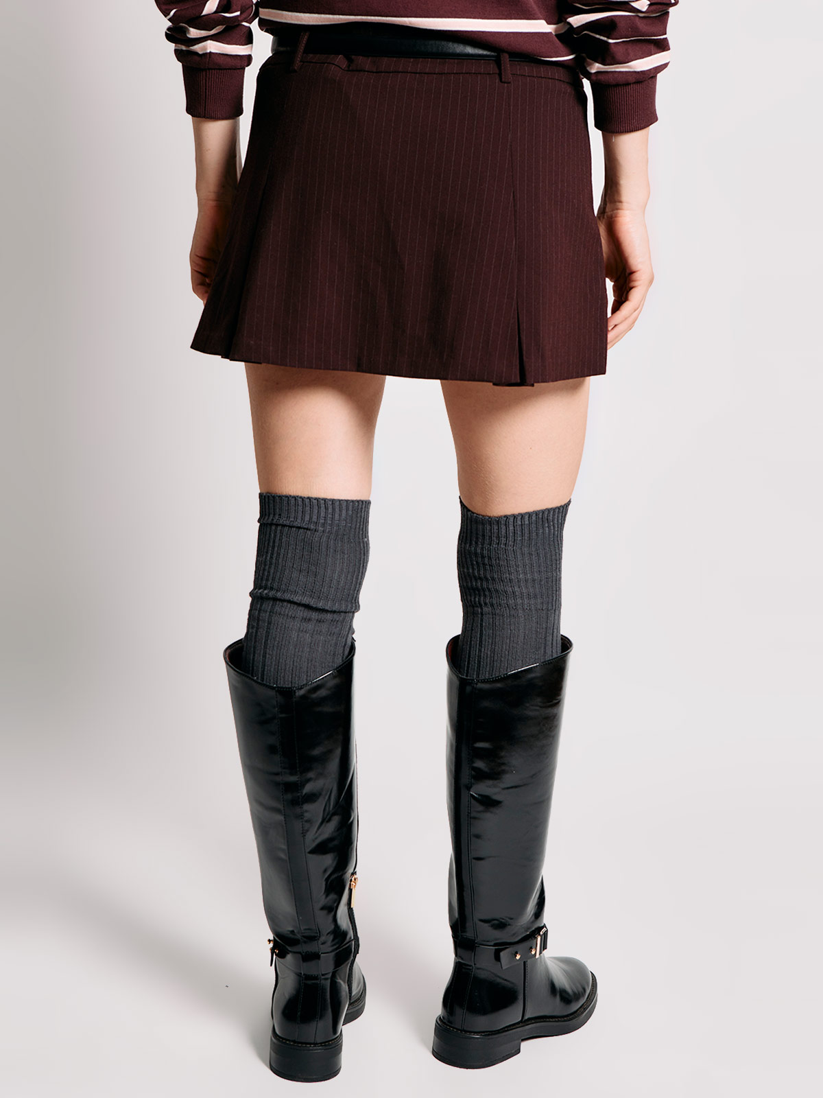 FALDA SHORT MUJER INDEX TABLEADA - 4