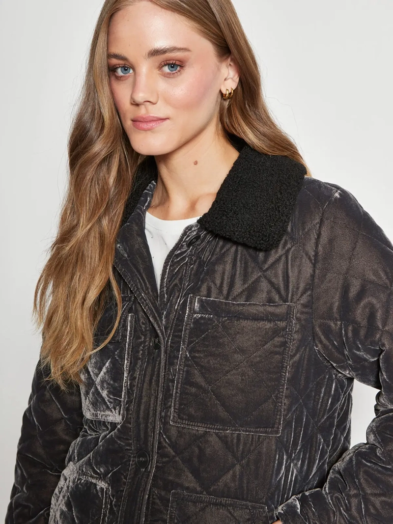 CHAQUETA MUJER BARBADOS QUILTED TRUCKER - 3