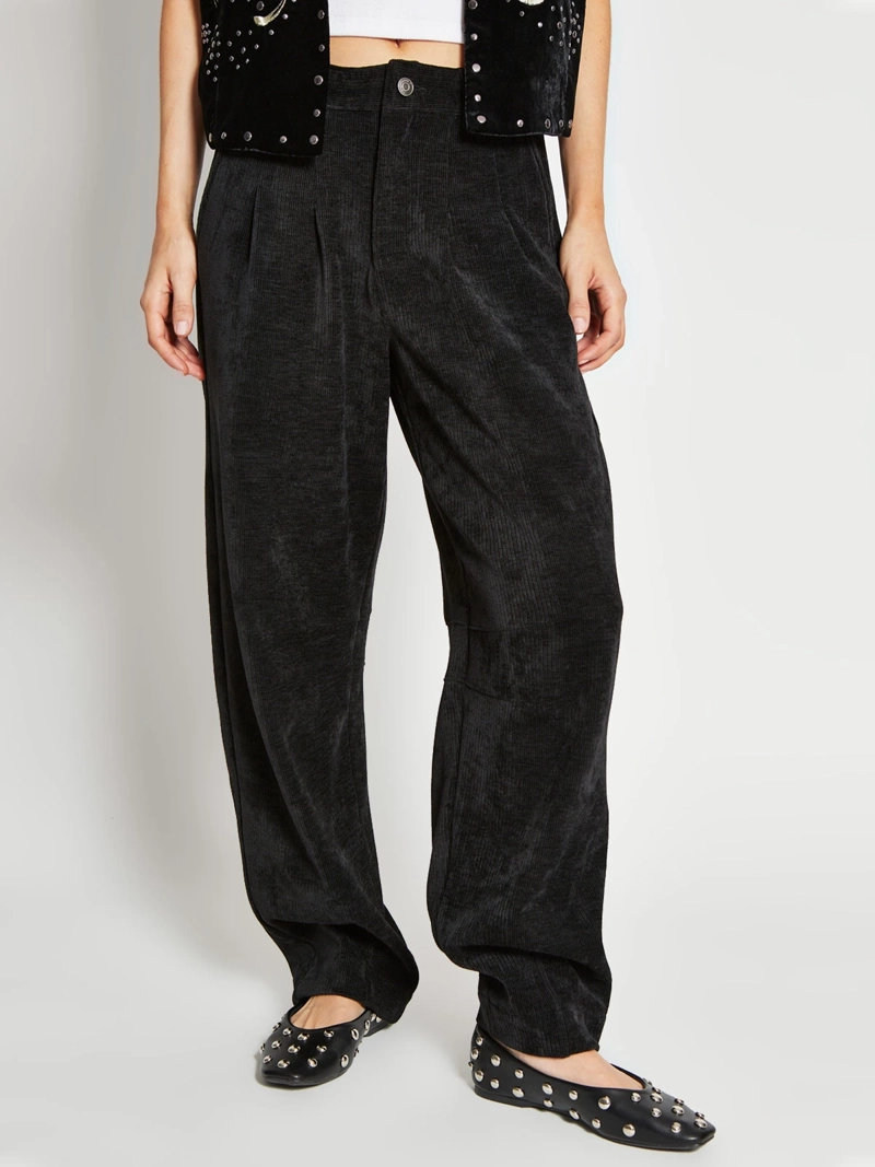 PANTALÓN MUJER BARBADOS ALGODÓN BARREL COTELÉ - 2