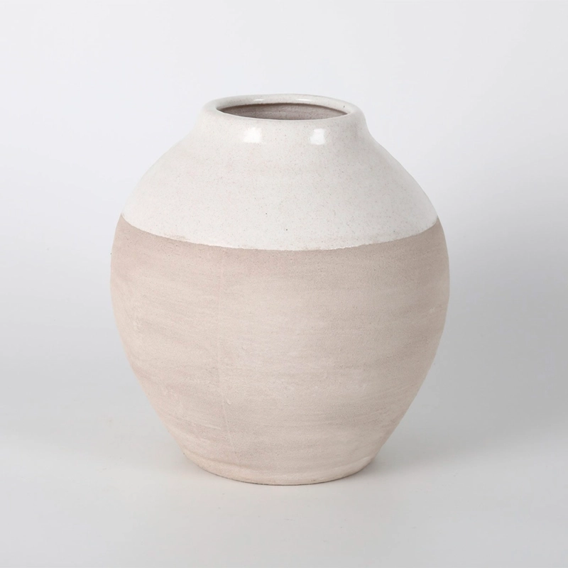 FLORERO RIPLEY HOME BITEXTURA MOK L BEIGE - 1