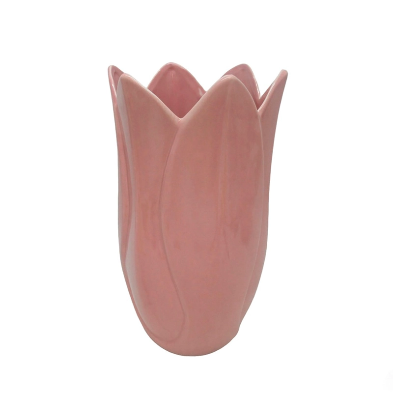 FLORERO RIPLEY HOME TULIPAN ROSA 22.5 CM - 1