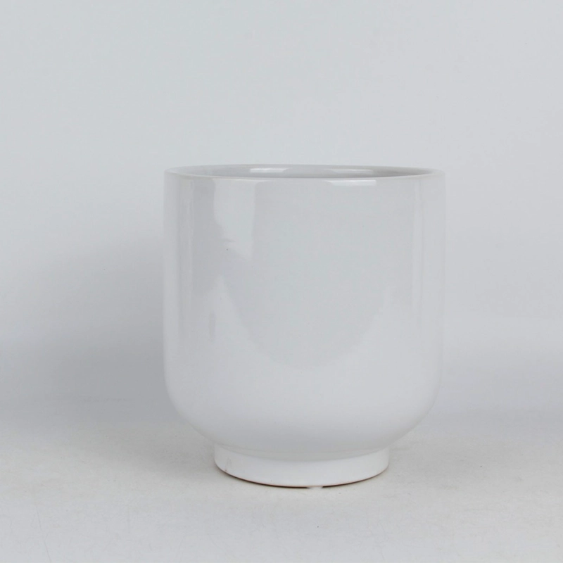 MACETERO RIPLEY HOME LISO 18 CM BLANCO - 1