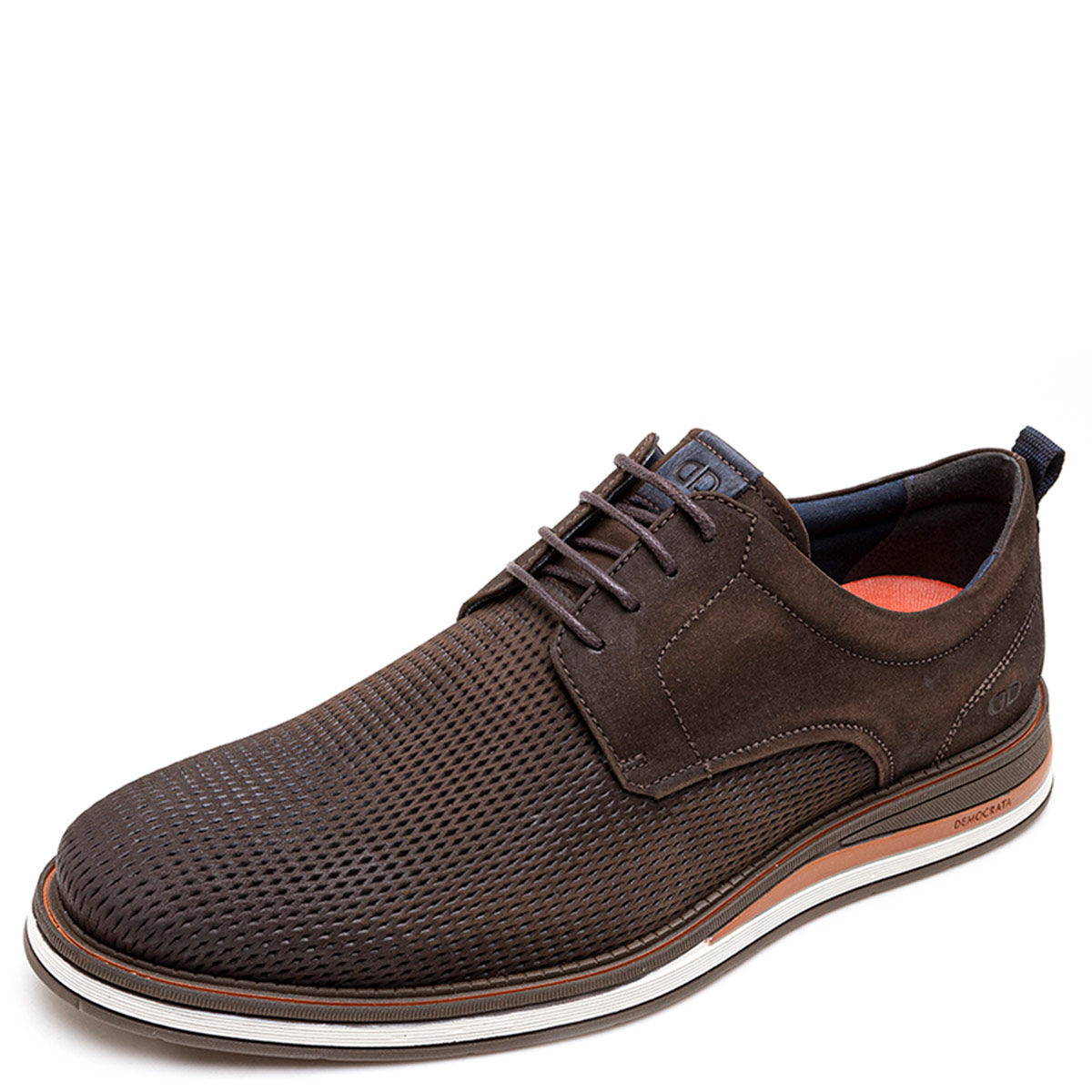 ZAPATOS HOMBRE DEMOCRATA CAFÉ TYPE CUERO - 2