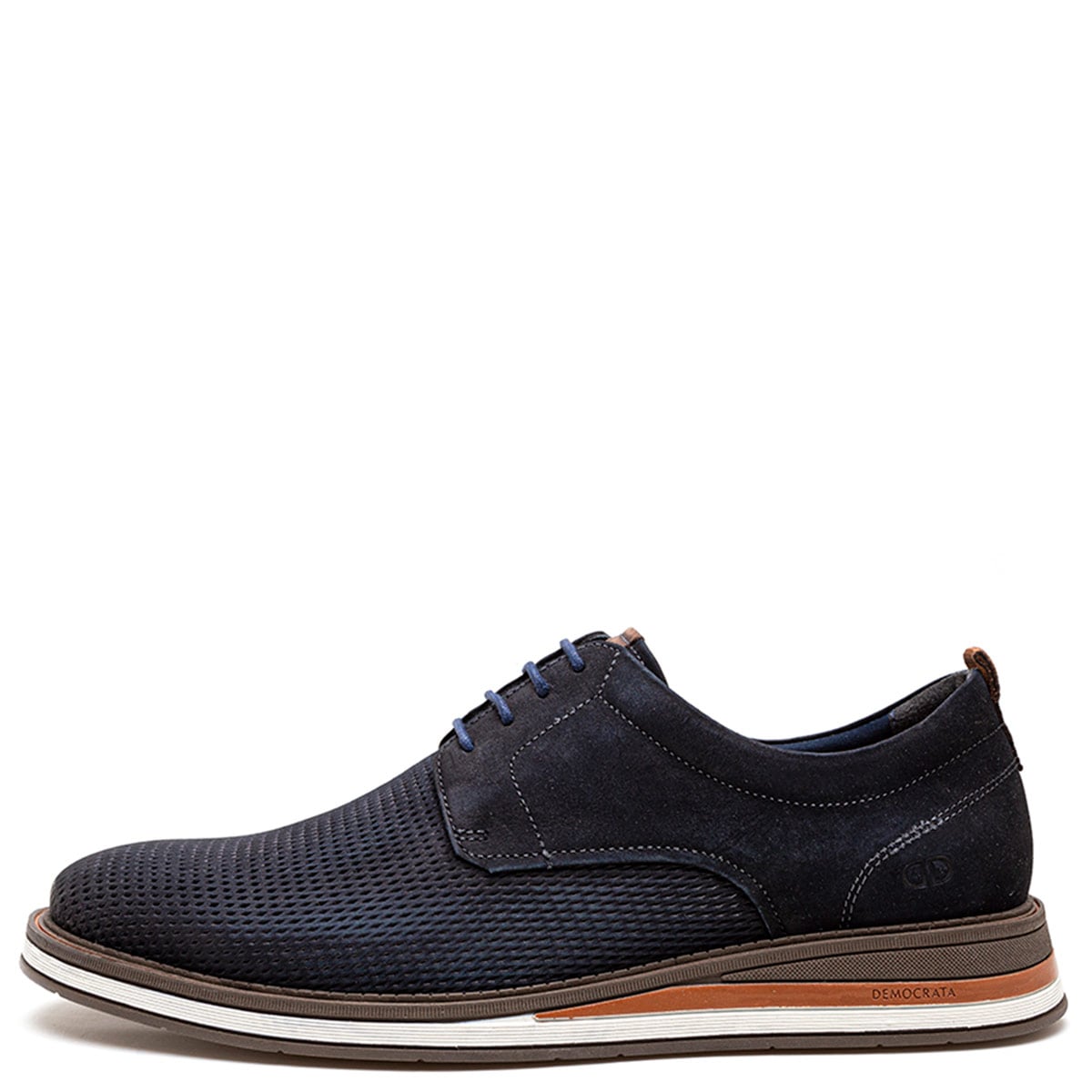 ZAPATOS HOMBRE DEMOCRATA AZUL MARINO TYPE CUERO - 1