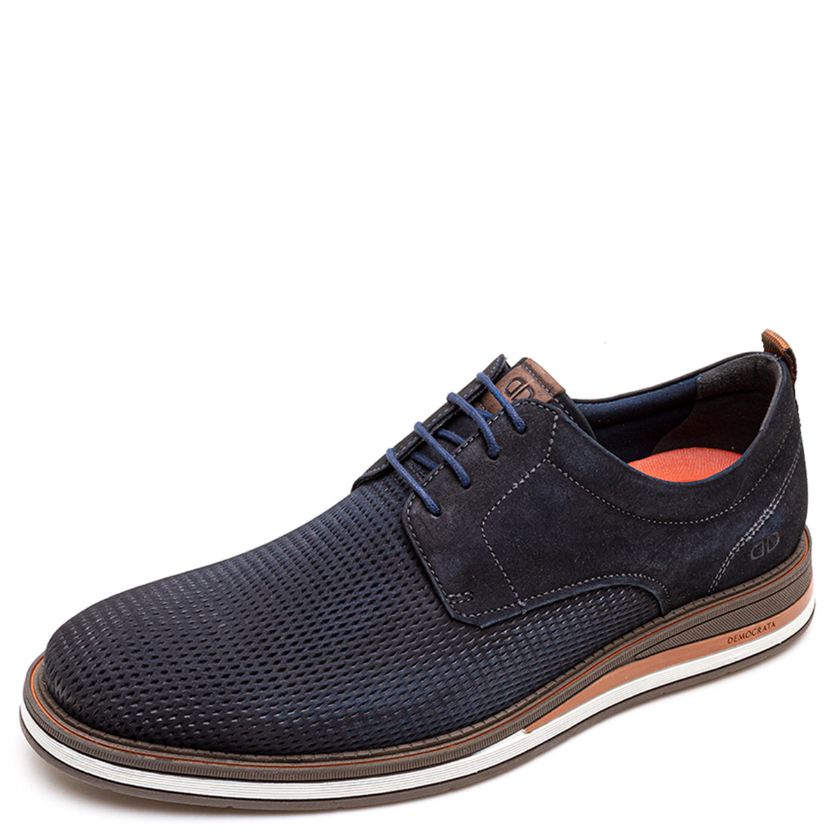 ZAPATOS HOMBRE DEMOCRATA AZUL MARINO TYPE CUERO - 2
