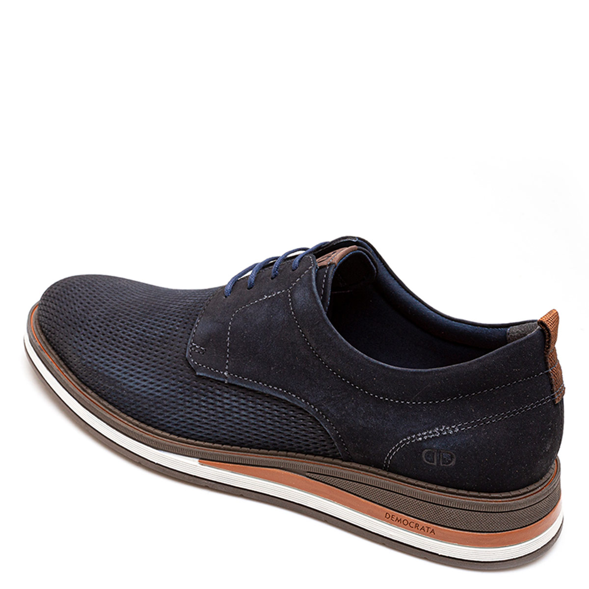 ZAPATOS HOMBRE DEMOCRATA AZUL MARINO TYPE CUERO - 3