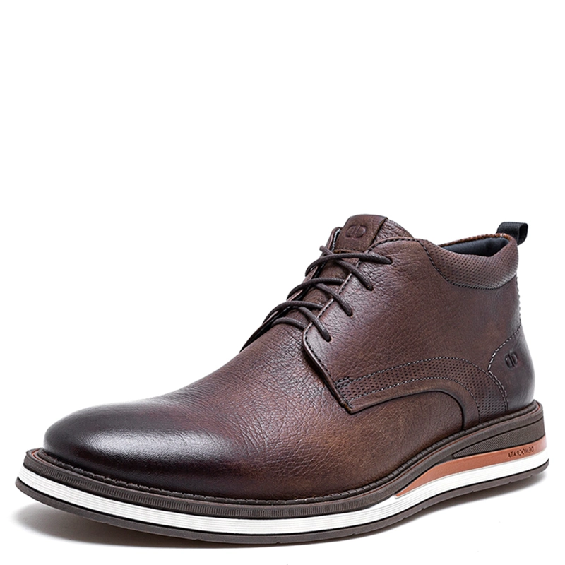 ZAPATOS HOMBRE DEMOCRATA CAFÉ TYPE CUERO - 2