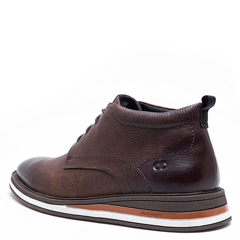 ZAPATOS HOMBRE DEMOCRATA CAFÉ TYPE CUERO - 3