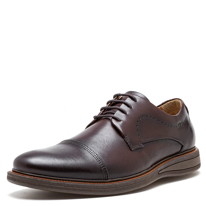 ZAPATOS HOMBRE DEMOCRATA CAFÉ BAY CUERO - 2
