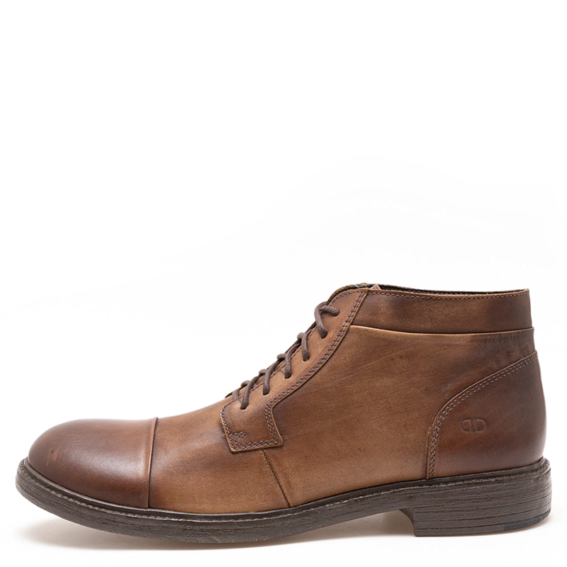 BOTINES HOMBRE DEMOCRATA CAFÉ RUST CUERO - 1