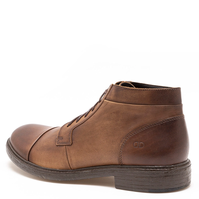 BOTINES HOMBRE DEMOCRATA CAFÉ RUST CUERO - 3