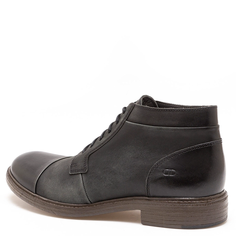 BOTINES HOMBRE DEMOCRATA NEGRO RUST CUERO - 3