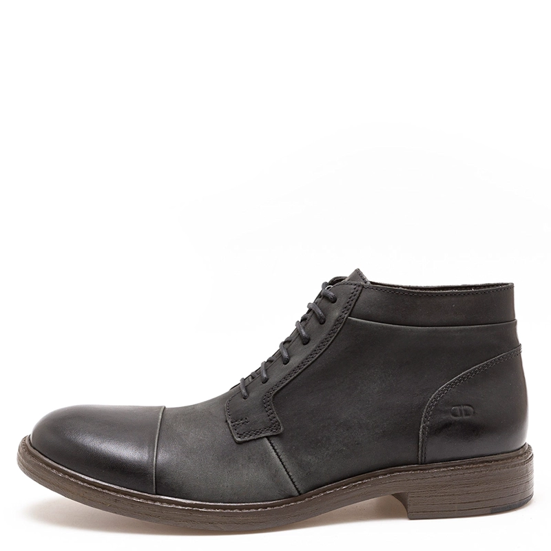 BOTINES HOMBRE DEMOCRATA NEGRO RUST CUERO - 1