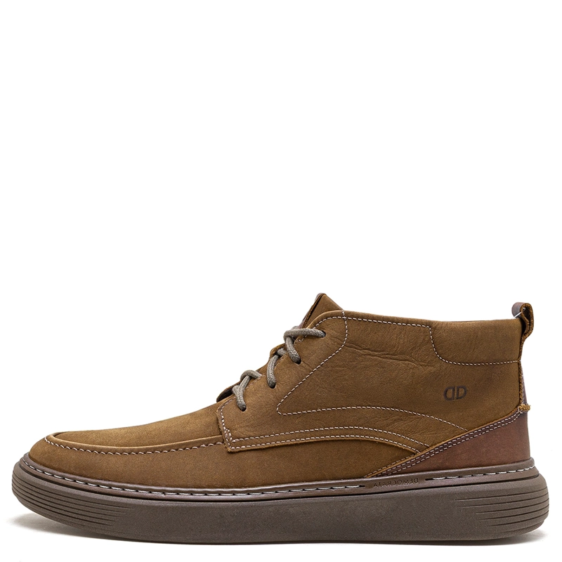 BOTINES HOMBRE DEMOCRATA CAFÉ CLASH CUERO - 1